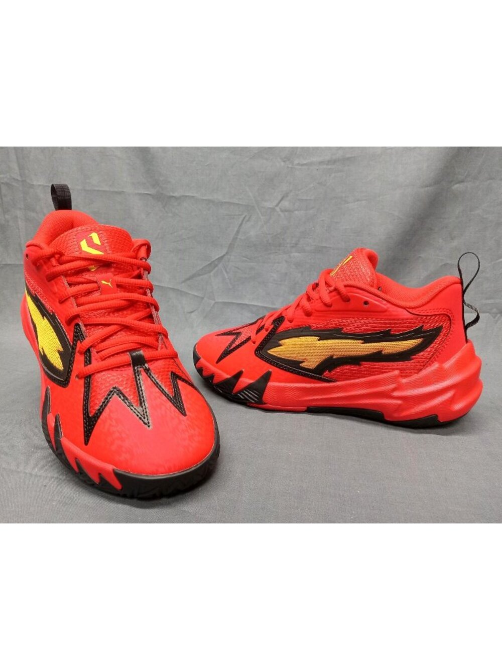 Puma Scoot Zeros Retro Portland JR Sneakers Black Red Boys Size 5.5 NEW NO BOX!